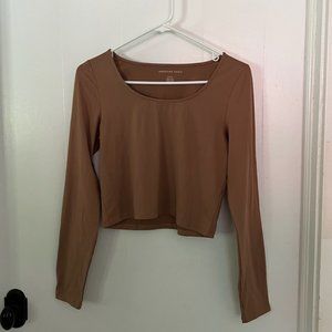 Cropped American Eagle Long Sleeve